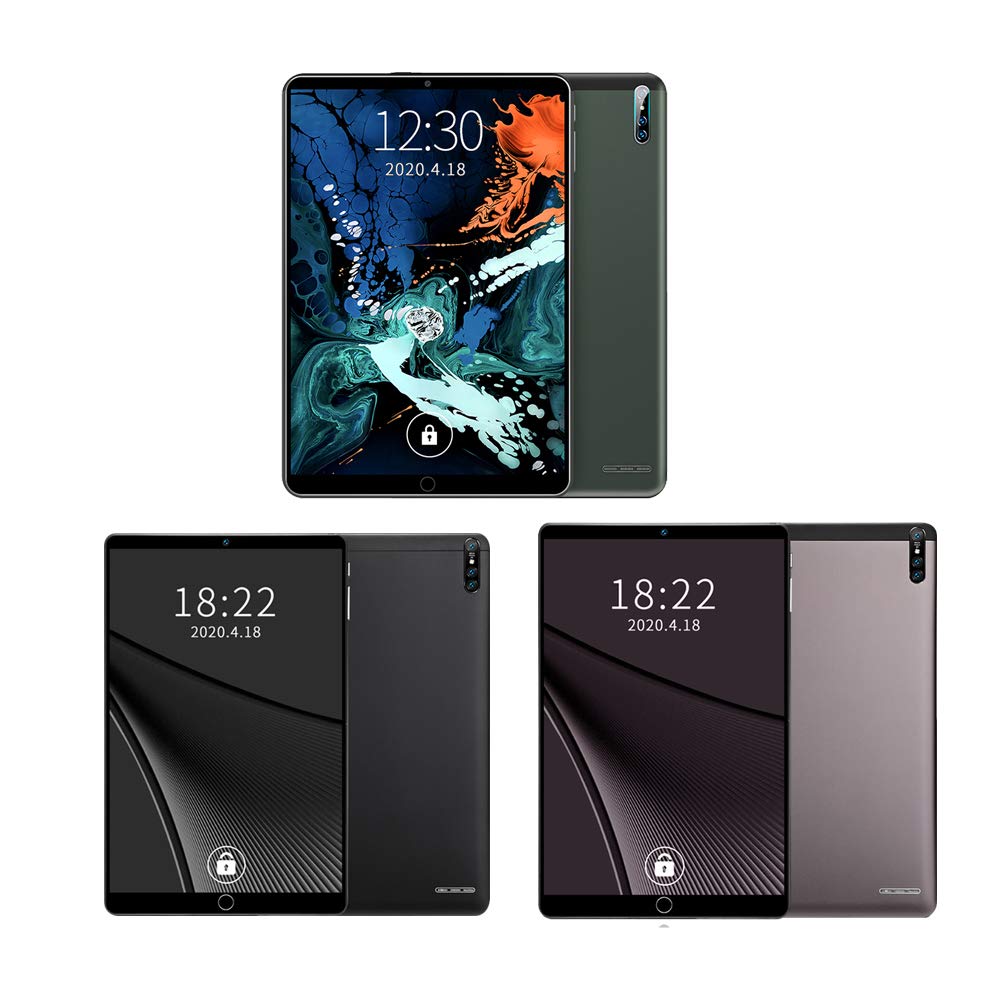 HUIOP Metal Tablet, 10.1'' Metal Tablet with MT6592 Eight-core Processor 1280 * 800 Resolution 2GB+32GB Memory Support 2G/3G Calls Green+Black US Plug