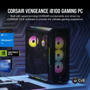 Corsair Vengeance i8100 Series Gaming PC - Liquid Cooled Intel® Core™ i9 12900KS CPU - NVIDIA® GeForce RTX™ 4090 GPU - 4TB M.2 SSD - 64GB Dominator Platinum RGB DDR5 Memory - Black