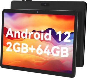 sgin 10" hd ips display tablet, 2gb ram 64gb rom with mtk octa-core 1.6ghz processor, android 12 tablet pc, 2mp+5mp dual camera, 1280 * 800 pixels, bluetooth 5.0, gps, 5000mah, wifi