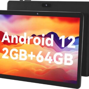 SGIN 10" HD IPS Display Tablet, 2GB RAM 64GB ROM with MTK Octa-Core 1.6Ghz Processor, Android 12 Tablet PC, 2MP+5MP Dual Camera, 1280 * 800 Pixels, Bluetooth 5.0, GPS, 5000mAh, WiFi