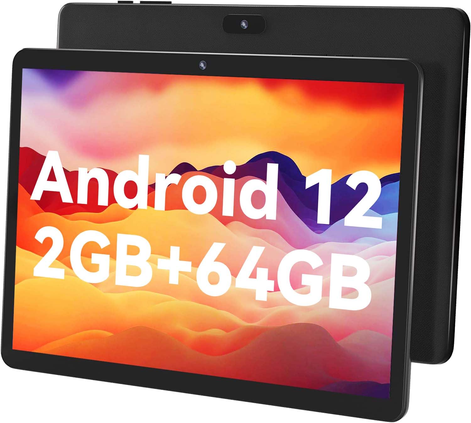 SGIN 10" HD IPS Display Tablet, 2GB RAM 64GB ROM with MTK Octa-Core 1.6Ghz Processor, Android 12 Tablet PC, 2MP+5MP Dual Camera, 1280 * 800 Pixels, Bluetooth 5.0, GPS, 5000mAh, WiFi