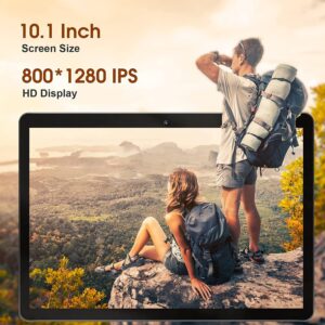 SGIN 10" HD IPS Display Tablet, 2GB RAM 64GB ROM with MTK Octa-Core 1.6Ghz Processor, Android 12 Tablet PC, 2MP+5MP Dual Camera, 1280 * 800 Pixels, Bluetooth 5.0, GPS, 5000mAh, WiFi