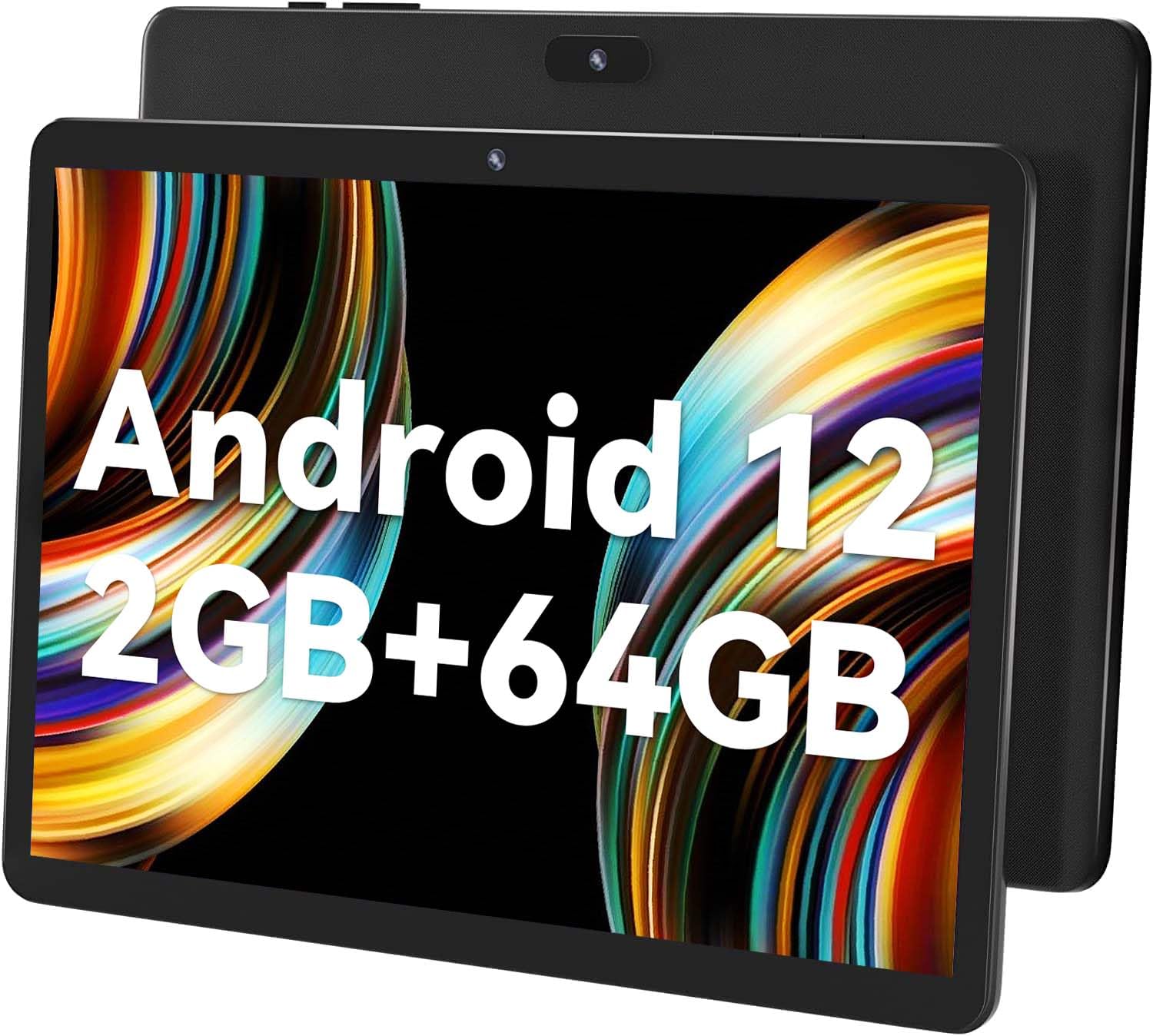 SGIN Android 12 Tablet, 10 Inch Tablets Tab 2GB RAM 64GB ROM, 5000mAh, 1280 * 800 Pixels Display, WiFi only, Dual Camera, Android Tablet for Kids, Tablet PC, Google GMS Certified