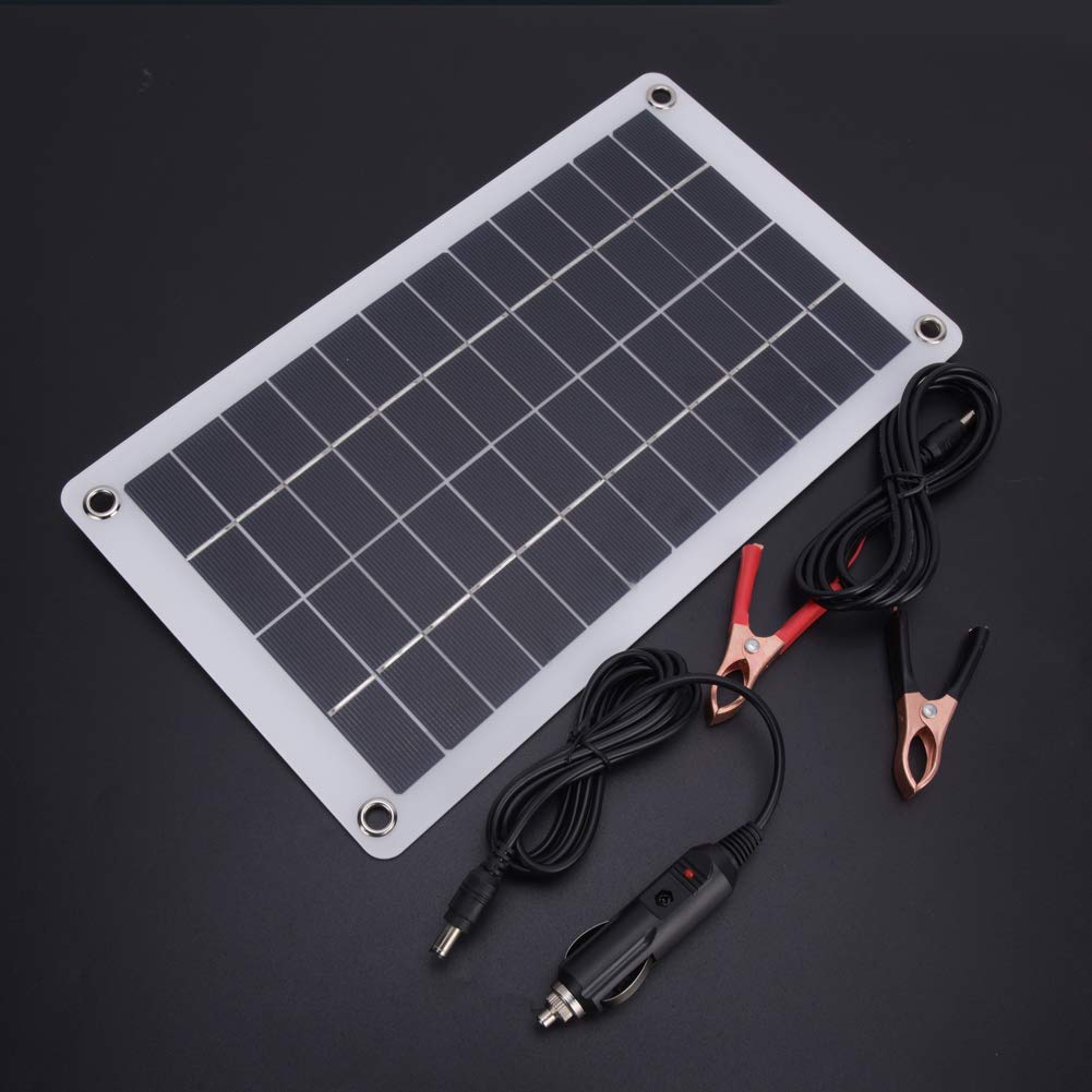 MLMLH Solar Battery Panel,solar panel kit 7.5W 12V Portable Stable Efficient Outdoor Monocrystalline Silicon Solar Cell Panel for DIY Power Charger