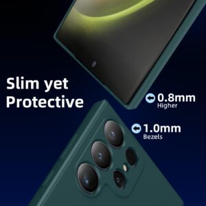 DNTMZIN for Samsung Galaxy S22 5G Case,Compatible with Magnetic, [Military Grade Drop Tested] Shockproof Slim Thin Phone Case,8-S22-Dark Green