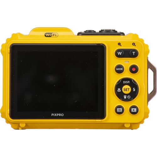 KODAK PIXPRO WPZ2 Waterproof Digital Camera Bundle, Includes: SanDisk 64GB MicroSD Memory Card, Spare Battery and More (6 Items) (Yellow)