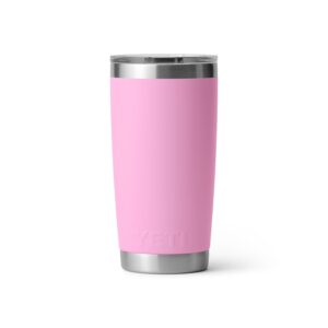 YETI Rambler 20 oz Tumbler, Stainless Steel, Vacuum Insulated with MagSlider Lid, Power Pink