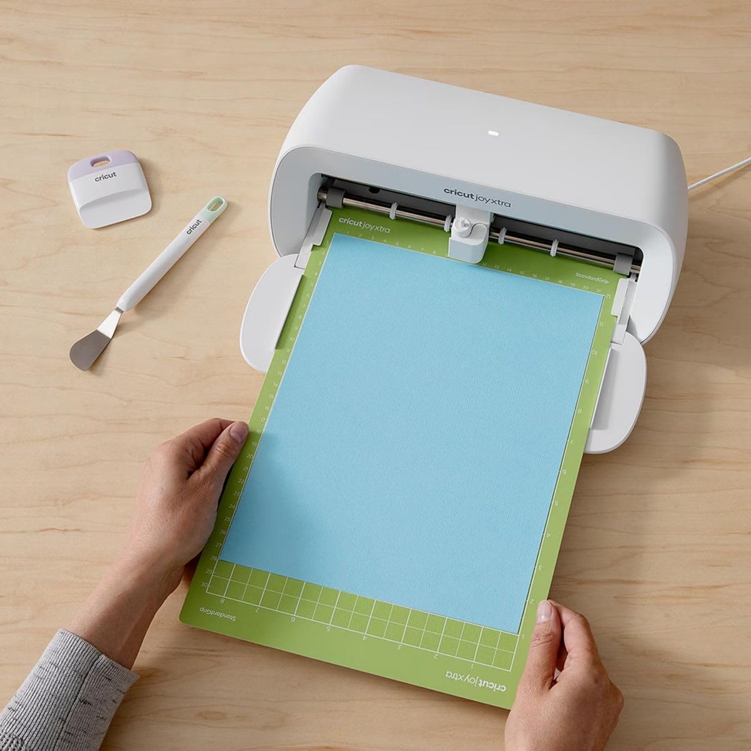 Cricut Standard Grip Machine Mat 8.5in x 12in, Reusable Cutting Mat for Crafts with Protective Film, Use with Cricut Cardstock, Iron On, Vinyl and More, Compatible with Cricut Joy Xtra