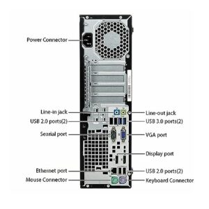 HP Personal Computer Tower, 256GB SSD, 1TB HDD, 16GB RAM, Windows 10 Pro, AMD CPU, Multi-Language Support, 90-Day Warranty