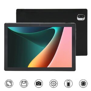 2 in 1 10.1 Inch Tablet for Android 12 with Keyboard and Mouse, 1960 x 1080 FHD HD, Octa Core CPU, 6GB + 128GB, 2.4GHz / 5Ghz WiFi + 4G LTE, 8MP + 16MP, Bluetooth5.0 (US Plug)