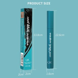 FYEBOO [2023 New] Thickening Mascara Fiber Lash Mascara Extension Voluminous, Long-Lasting Waterproof & Smudge-Proof Mascara, No Flaking/No Clumping, Black Mascara 8g