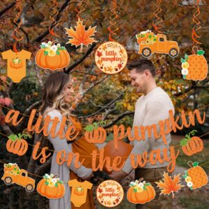 A little Pumpkin Is On The Way Banner Little Pumpkin Baby Shower Decorations Little Pumpkin Banner Orange Pumpkin Boy Girl Baby Shower Decorations Baby Shower Banner Pumpkin Decorations for Fall Baby