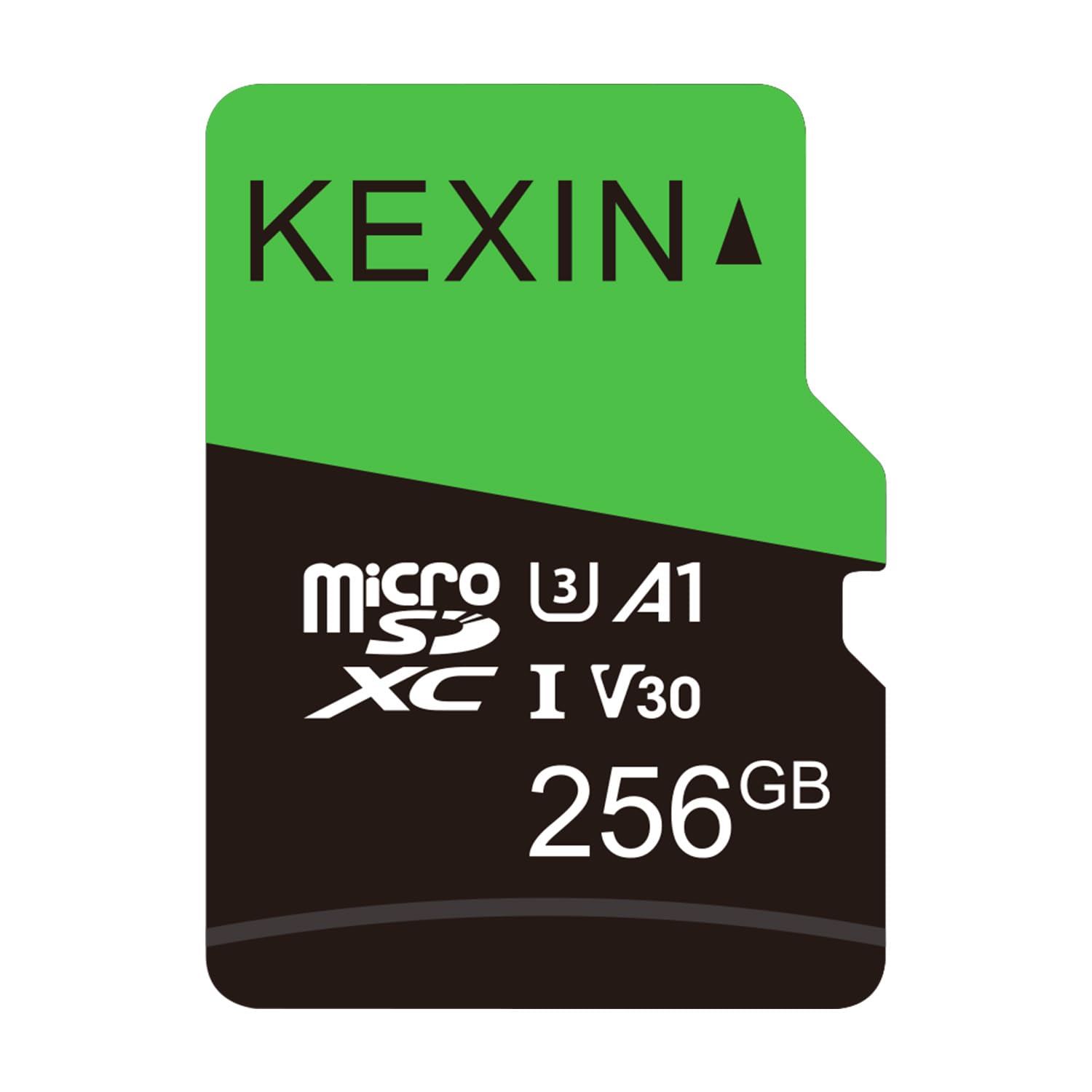 KEXIN Micro SD Card 256GB MicroSDHC UHS-I Flash Memory Card 256 GB Class 10 High Speed, C10, U3, V30, 4K UHD, A1, SD Adapter Include