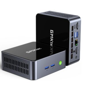 GMKtec Mini PC Preinstalled Windows 11 Pro Intel Core i7-11390H (Turbo 5.0 GHz) 32GB DDR4 1TB SSD Desktop Mini Computers WiFi 6, BT 5.2, DP, HDMI, RJ45 2.5G, USB3.2