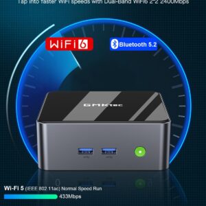 GMKtec Mini PC Preinstalled Windows 11 Pro Intel Core i7-11390H (Turbo 5.0 GHz) 32GB DDR4 1TB SSD Desktop Mini Computers WiFi 6, BT 5.2, DP, HDMI, RJ45 2.5G, USB3.2