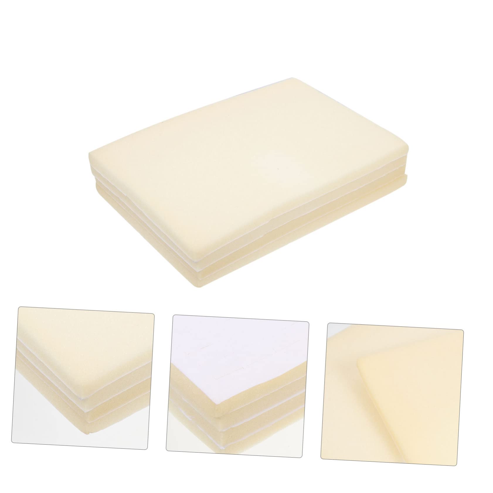 NOLITOY 4pcs Sponge Cushion Storage Box Liner Tray Cushion for Ring and Earring Jewelry Box