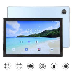 Acogedor 2 in 1 Tablet with Keyboard, 10.1inch Android Tablet Support 4G LTE Cellular, MT6755 8 Core CPU, 2.4G 5G WiFi Tablet PC, 8+256GB, Bluetooth, 8MP+16MP (US Plug)