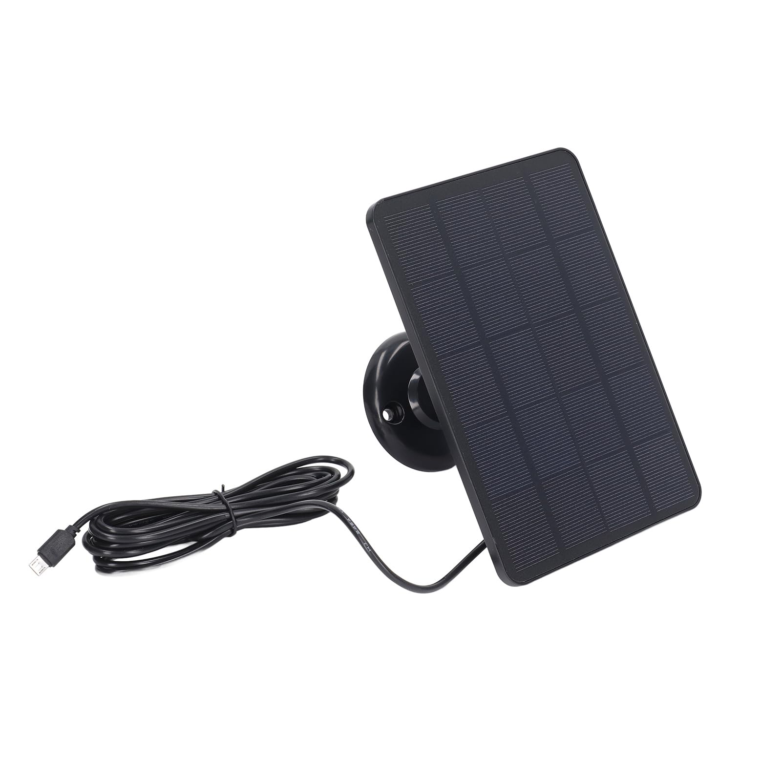 4W Solar Panel Kit, Monocrystalline Battery Charger with Micro USB Interface, Portable High Efficiency Solar Charger for RV Marine Boat Off Grid System, for Camera (Black)