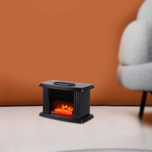 BEYANEE Mini Electric Fireplace,1000W Indoor Electric Fireplace Heater,Air Heating Fireplace, Freestanding Heater with Realistic Dancing Flame Effect,CSA Certified and Overheating Safety Protection