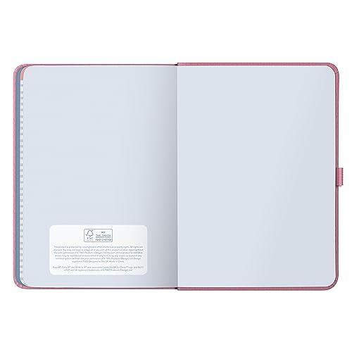 Busy B A5 To Do Diary January to December 2024 - Pink - Faux Leather Week to View Diary with Notes, Tear-Out Lists & Pockets