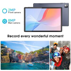 SGIN 10 Inch Tablet, 4GB RAM 128GB ROM Android 13 Tablets Computer with MTK Octa-Core 2.0Ghz Processor, FHD 1280x800 IPS Srceen, 5MP+8MP Camera, WiFi, Bluetooth, 6000mAh