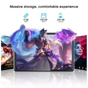 SGIN 10 Inch Tablet, 4GB RAM 128GB ROM Android 13 Tablets Computer with MTK Octa-Core 2.0Ghz Processor, FHD 1280x800 IPS Srceen, 5MP+8MP Camera, WiFi, Bluetooth, 6000mAh