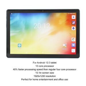 Pssopp 4G LTE Tablet, Portable 100‑240V 10 Core 1920x1200 Resolution 10.1in Tablet Durable 8+20MP Dual Camera for Office (#2)