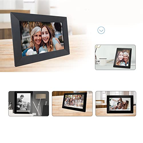 Electronic Album, HD Touch Screen WiFi Music Playing Digital Photo Frame for Home (US Plug)
