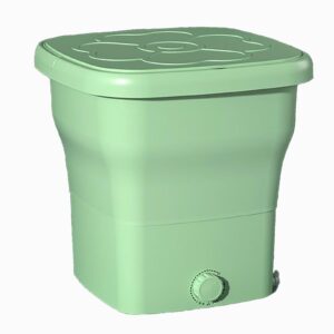 portable mini washer, 25l collapsible washer with drain basket and drain compact outdoor washing machine