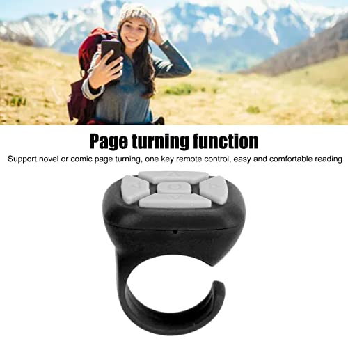 Remote App Page Turner, 5.3 Remote Control Long Remote Control Convenient USB Recharge for Camera Shutter (Black)