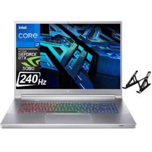 acer predator triton 300 se gaming laptop 2023 newest, 16" 240hz display, intel-core i7 12700h, rtx 3060, 64gb ddr5 ram, 2tb ssd, wi-fi 6e, backlit keyboard, windows 11 home, with laptop stand