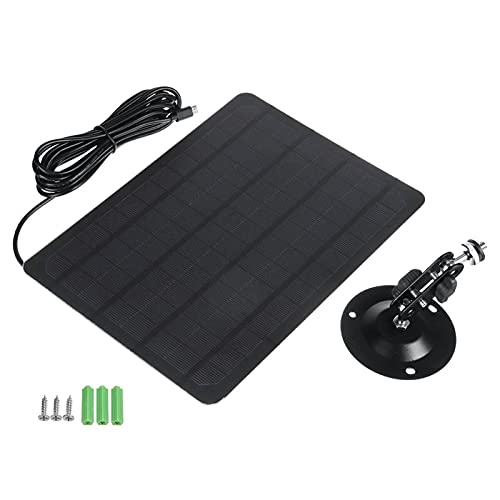 YALIYA 10W 6V Micro USB Solar Panel 2000mAh 360-degree Rotation Waterproof Wall Mounted Monocrystal Silicon Solar Plate for USB Camera