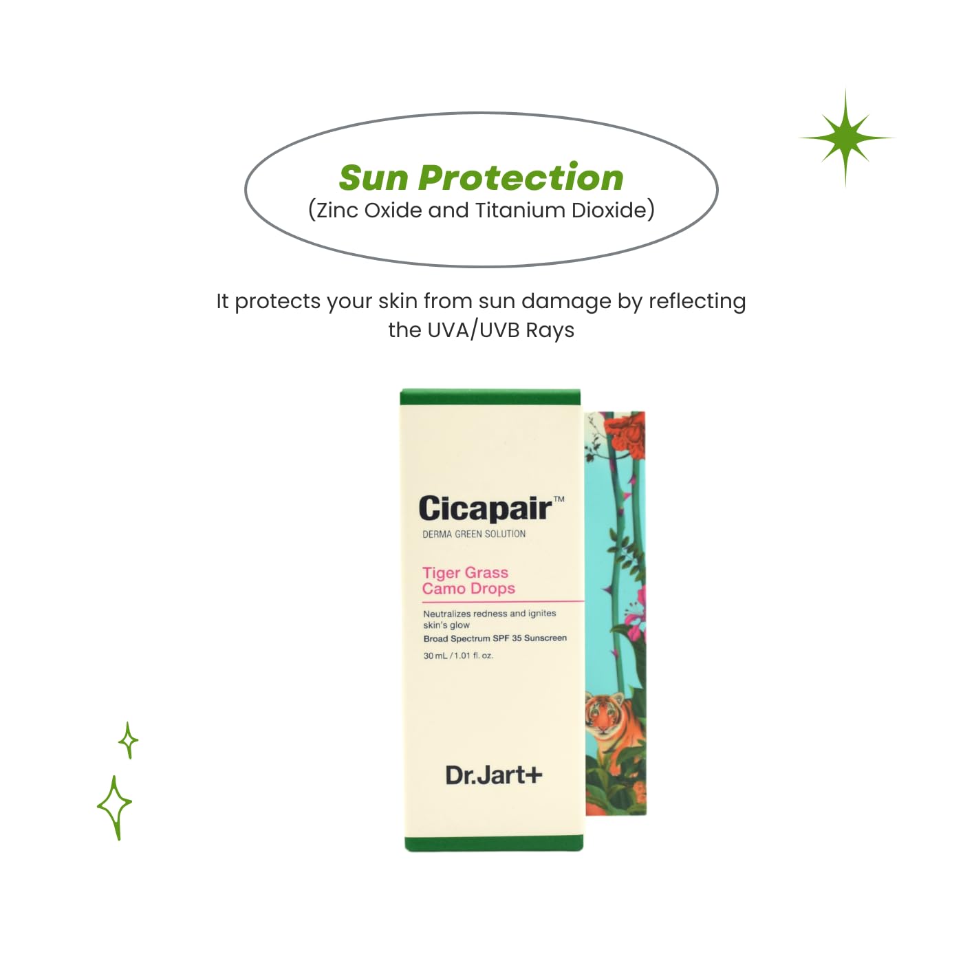 Cicapair™ Tiger Grass Camo Drops Tinted Face Serum SPF 35