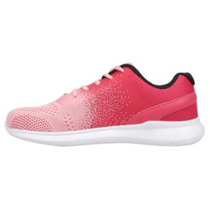 propet womens travelbound duo knit lace up sneakers shoes casual - pink - size 10 d