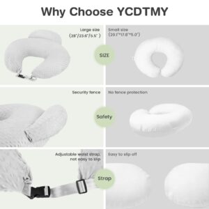 YCDTMY Nursing Pillow for Breastfeeding, Ergonomic Breastfeeding Pillows for Baby, Nursing Pillow with Adjustable Waist Strap and Removable Soft Minky Cover, Breastfeeding Essentials, Grey