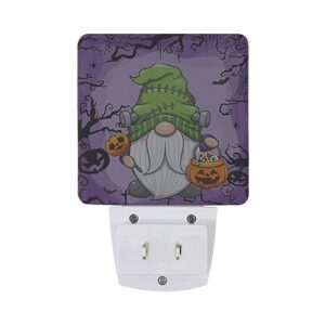 JSTEL Halloween Gnome Night Light Plug in Wall Decorative,Halloween Gnome Nightlights with Auto Dusk to Dawn Sensor, Gnome Night Lights Plug into Wall with Light Sensor,2