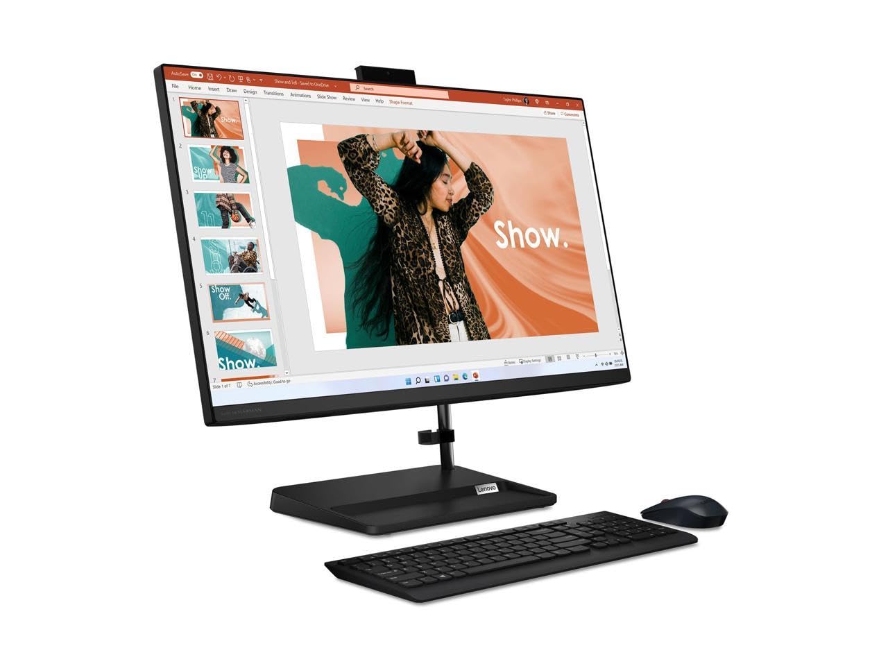 Lenovo IdeaCentre 27-inch AIO 3i All-in-One Desktop, Intel 8-Core i5-13420H, 27" FHD IPS Touchscreen, Intel UHD Graphics, Wi-Fi, Bluetooth, 5MP Camera, HDMI, RJ-45, 16GB DDR4 1TB M.2 SSD, Win10 Pro