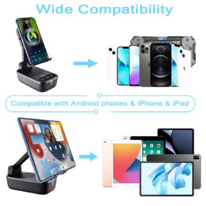 comiso IPX7 Waterproof Cell Phone Stand with Wireless Bluetooth Speaker, Anti-Slip Design Shower Phone Speaker with HD Stereo Sound,Compatible for Any Smartphones/Tablet, Unique Ideal Gifts