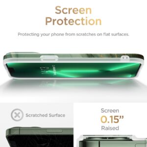 GVIEWIN for iPhone 13 Pro Case 6.1 Inch, [10FT Military Grade Drop Protection] Marble Phone Case Slim Glossy Soft TPU Shockproof Protective Cover for Women Men Phone Covers(Desert Dream/Green)