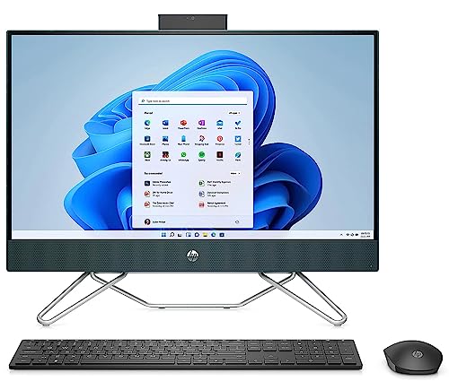 HP 24 inch All-in-One Desktop, Intel 10-Core i5-1235U, 23.8" FHD IPS Touchscreen, Iris Xe Graphics, WiFi 6, Bluetooth, HDMI, RJ-45, 32GB DDR4 2TB M.2 SSD, Win11 Pro, Wireless Keyboard and Mouse