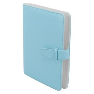 3-inch photo album, 256-pocket waterproof photo album for tickets business card (blue)