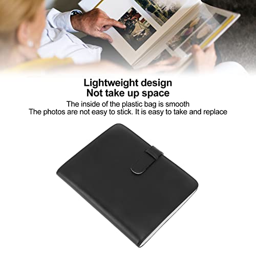 3-inch Photo Album, 256-pocket Waterproof Photo Album for Tickets Business Card (Black)