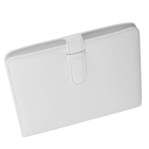 3-inch photo album, 256-pocket waterproof photo album for tickets business card (white)