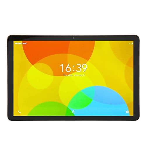 HEEPDD 10.1 Inch Tablet, AU Plug 100-240V 2.4G 5G WiFi 4G LTE Tablet 1920x1200 Resolution for Android 11.0 for Learning (Gold)