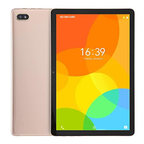 HEEPDD 10.1 Inch Tablet, AU Plug 100-240V 2.4G 5G WiFi 4G LTE Tablet 1920x1200 Resolution for Android 11.0 for Learning (Gold)