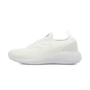 RBX Women's Slip On Athletic Training Shoe Lightweight Running Sneaker Quick Dry Mesh Breathable Gym Shoe Easy Slip On Lace Up Sneakers for Walking, Workouts, Commuting, Casual Wear Ivory White 7.5