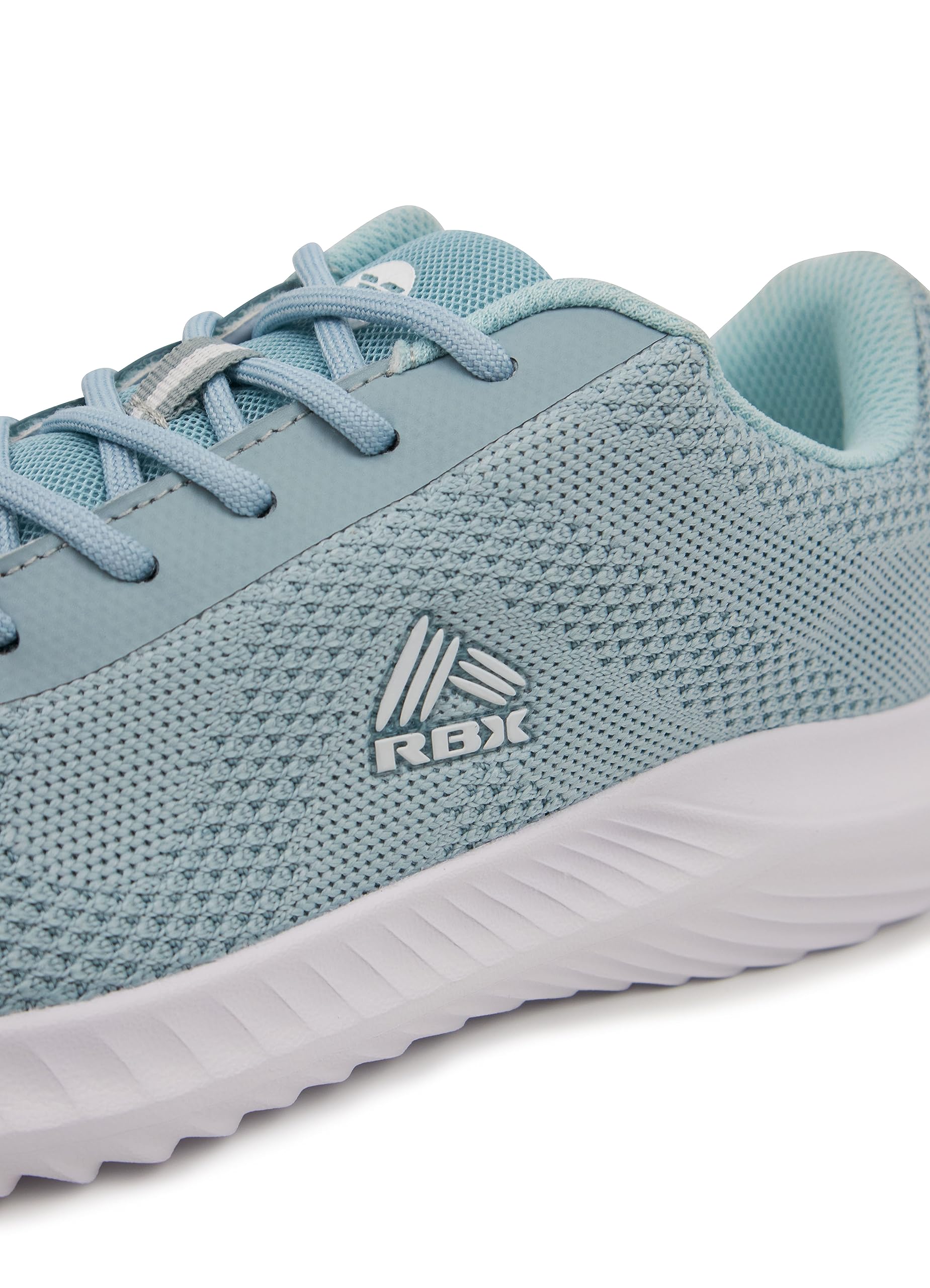 RBX Women's Lightweight Running Shoe Quick Dry Mesh Athletic Training Shoe Breathable Gym Sneaker Commuting Sneaker Lace Up Sneakers for Walking, Workouts, Dog Walks, Casual Wear Light Blue 2.0 8