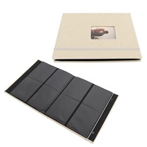 Picture Album, Wear Resistant Fashionable 208 Album Fine Workmanship for Gift (Khaki)