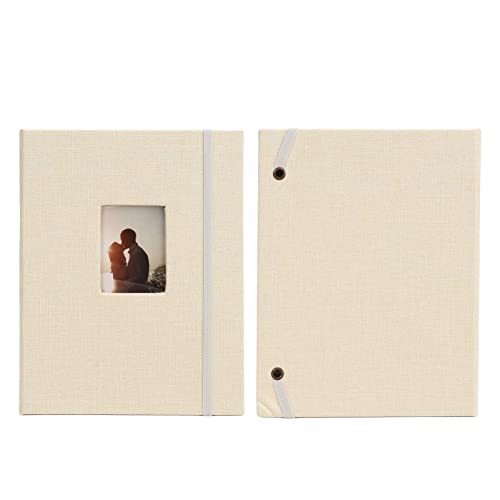 Picture Album, Wear Resistant Fashionable 208 Album Fine Workmanship for Gift (Khaki)