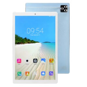 gloglow 10.1 inch tablet, tablet pc 4gb 64gb 8000mah front 800w rear 1300w blue for android 11.0 for reading (us plug)